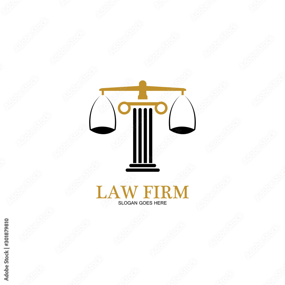 Law Firm logo and icon design template-vector Law Firm logo and icon design template-vector