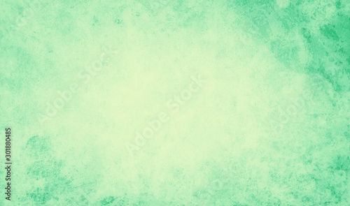 blue green background texture grunge with soft yellow center and dark vintage distressed border design, elegant blue green paper in pastel colors for spring