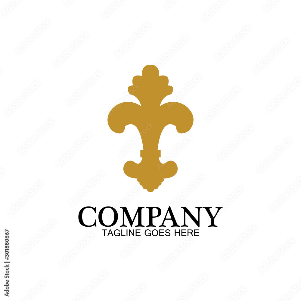 Fleur de lis vector icon design template Fleur de lis vector icon design template