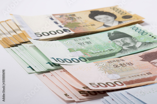 Korean banknote-the Korean Republic Won is the currency of South Korea.