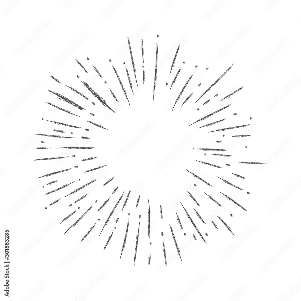 Starburst doodle background. Sun burst hand drawn graphic element. Starburst doodle background. Sun burst hand drawn graphic element.