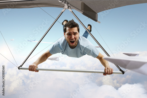 Wallpaper Mural Extreme hang glider. Mixed media Torontodigital.ca