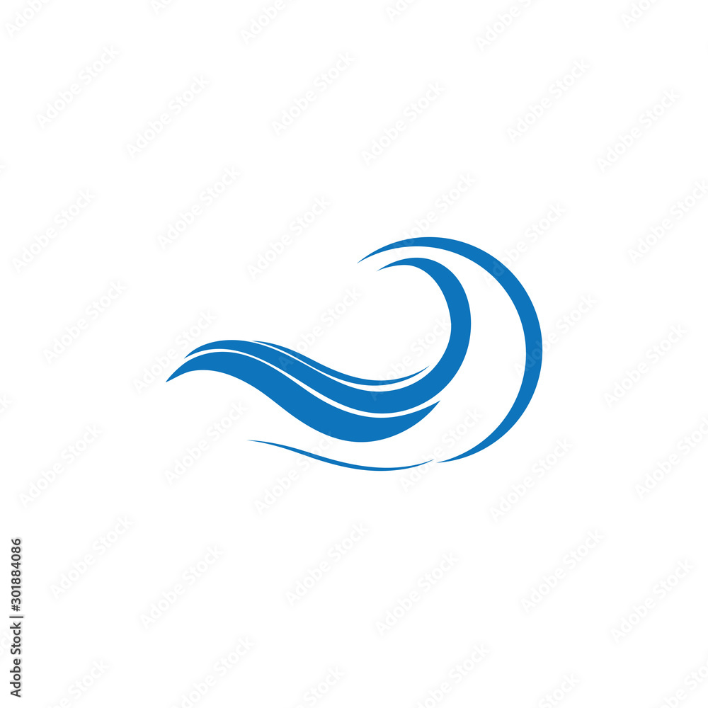 Water Wave symbol and icon Logo Template vector Water Wave symbol and icon Logo Template vector