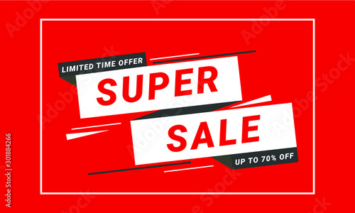 Super Sale Promo Banner Design 