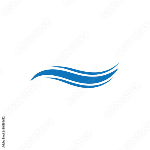 Wallpaper Mural Water Wave symbol and icon Logo Template vector Torontodigital.ca