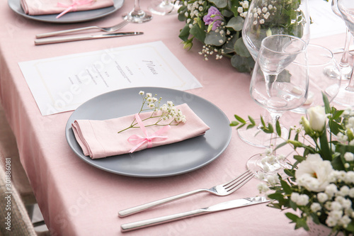 Beautiful table setting for...