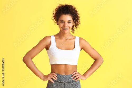Sporty African-American wom...