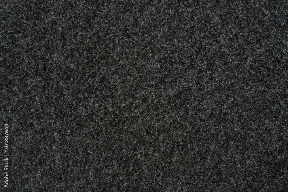 Obraz premium Fragment of a synthetic pile coating in black