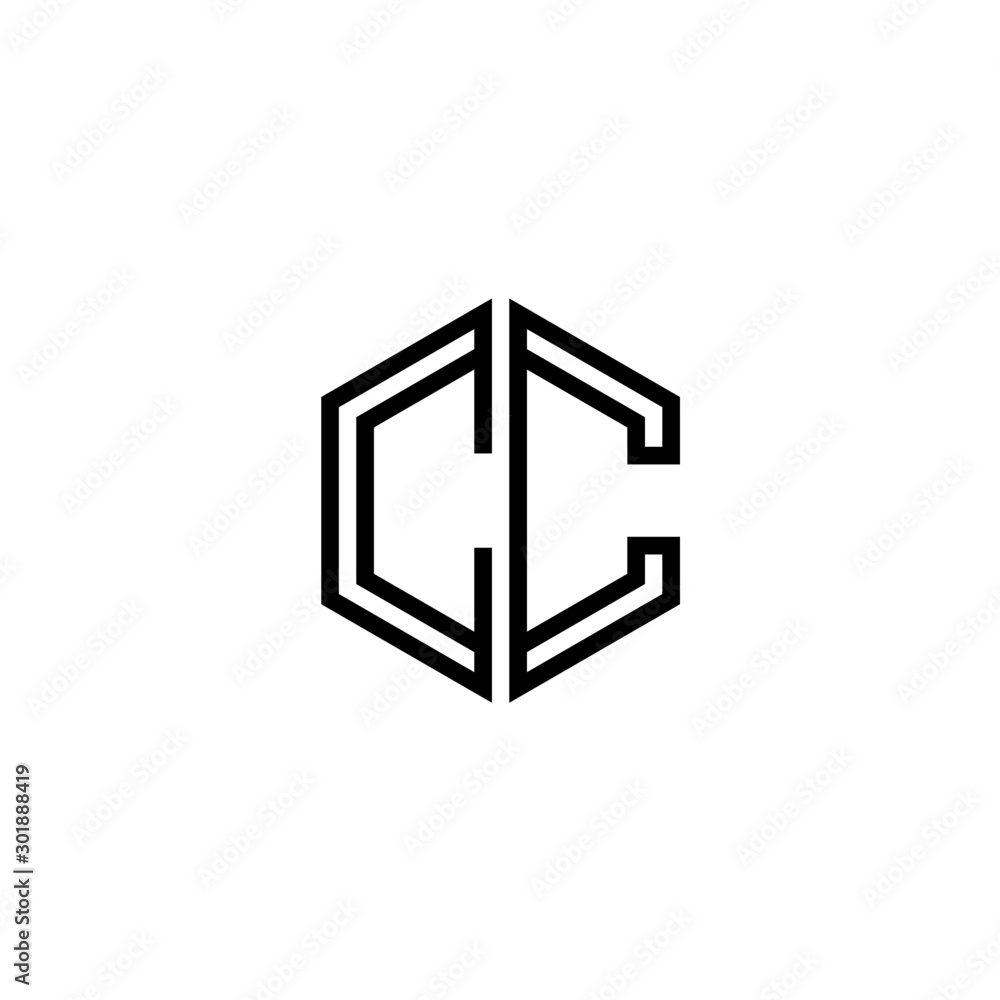Letter CC logo icon design template elements Letter CC logo icon design template elements