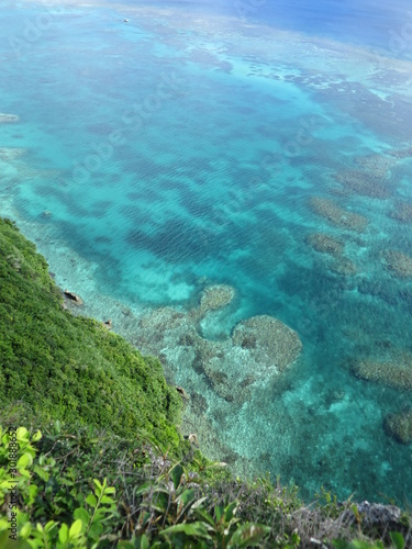 view of sea and coral reef