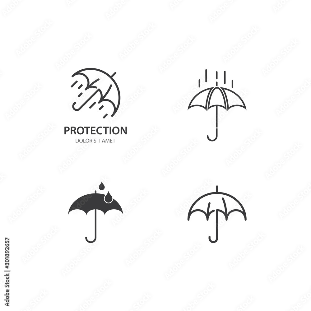 Umbrella logo concept Umbrella logo concept