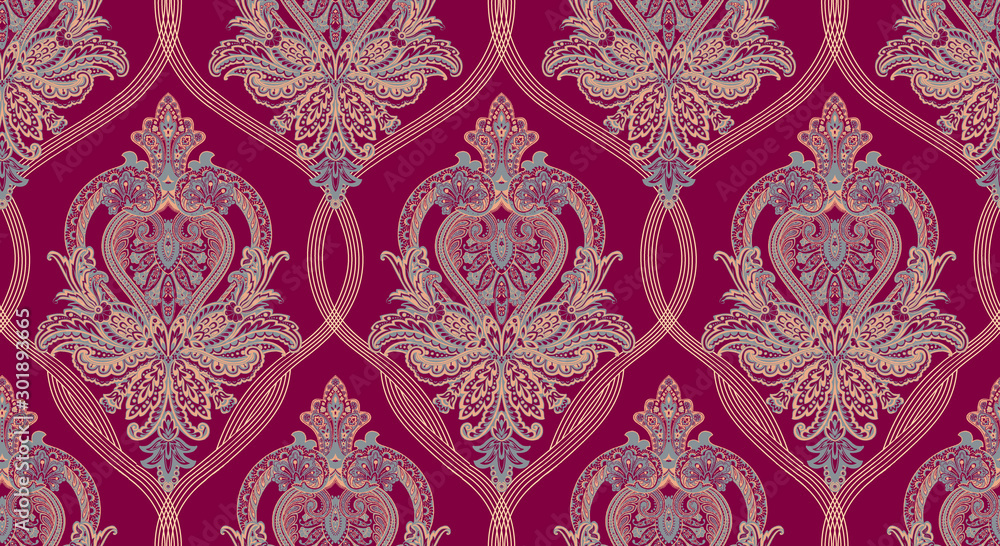 Classic paisley pattern, wallpaper pattern Classic paisley pattern, wallpaper pattern