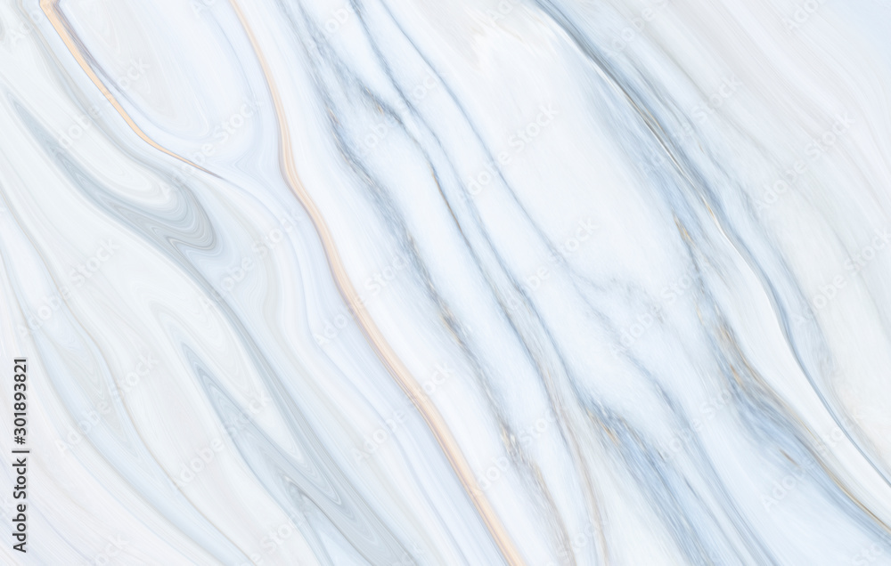 Obraz Marble rock texture blue pattern liquid swirl paint white dark Illustration background for do ceramic counter tile silver gray that is abstract painted waves for skin wall luxurious art ideas concept.