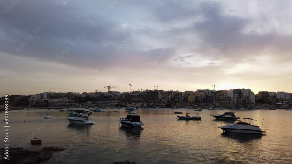 Timelapse video from Malta, showing Qawra and Bugibba towns at sunset. MMXIX.VI.XI. Timelapse video from Malta, showing Qawra and Bugibba towns at sunset. MMXIX.VI.XI.