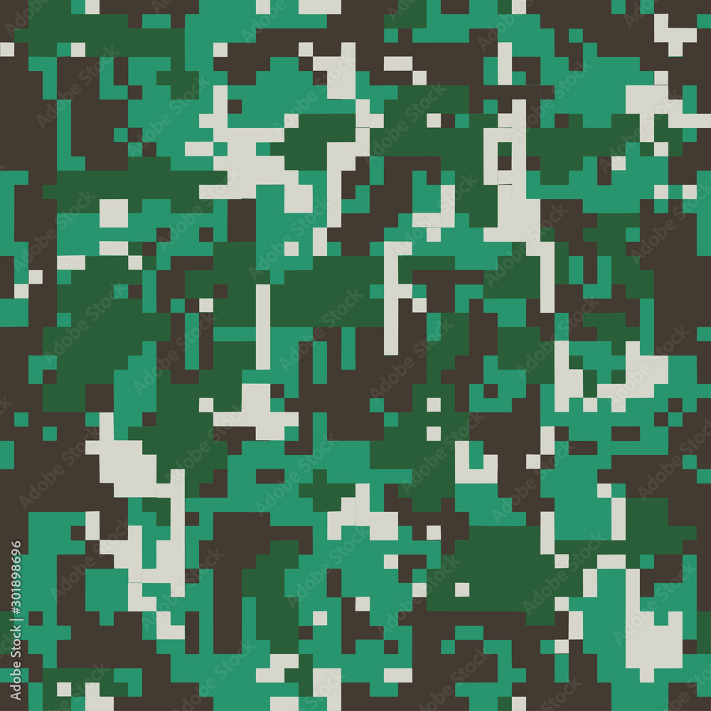 Digital camo. Seamless camouflage pattern. Military modern texture ...