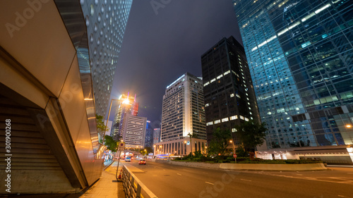 Canvas Print Central HongKong night