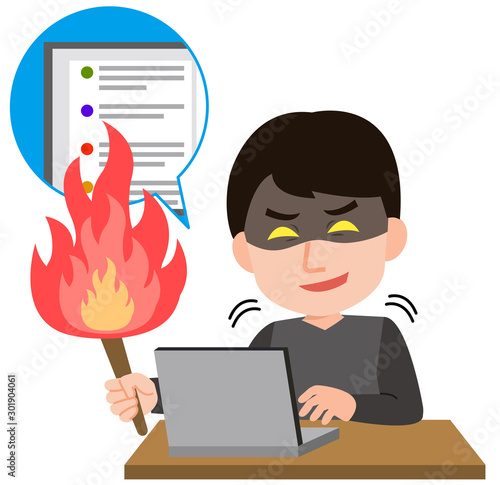 ネット Sns 炎上させる男 イラスト Vector De Stock Adobe Stock ネット Sns 炎上させる男 イラスト Vector De Stock Adobe Stock