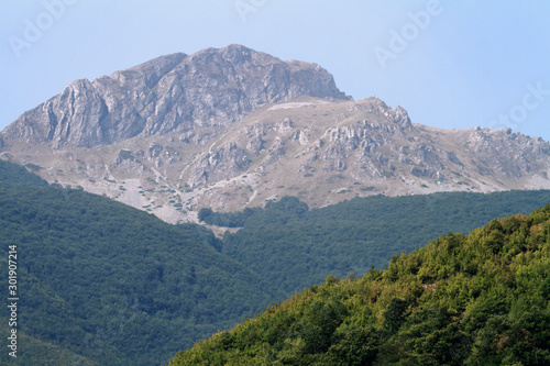 The mountains in Mavrovo National Park, Macedonia