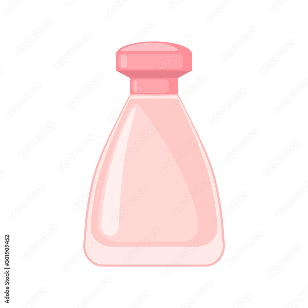 Perfume bottle icon in flat style isolated on white background. Perfume bottle icon in flat style isolated on white background.