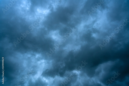 Dark thunderstorm clouds