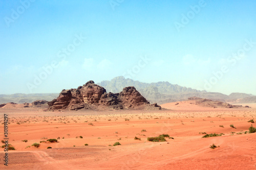 Rocky mountains, Wadi Rum desert, Jordan © frenta