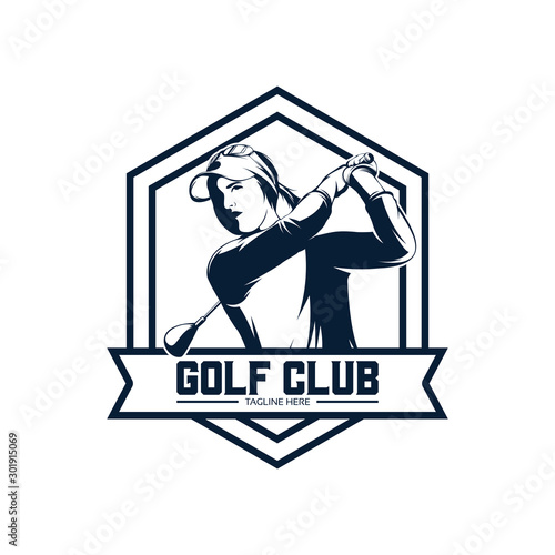 Golf Sport Logo Design Template