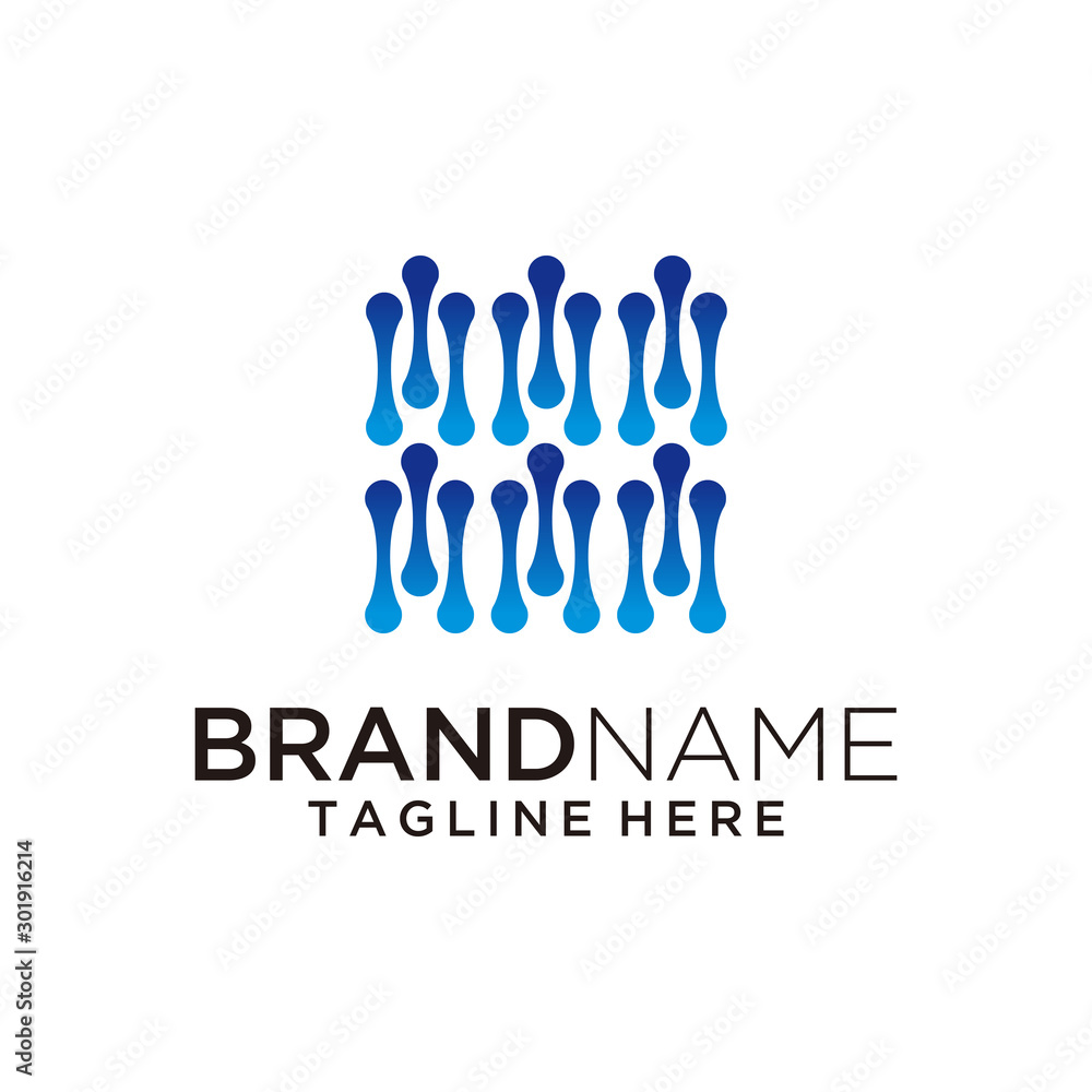 DNA logo vector template modern art simple DNA logo vector template modern art simple