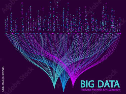 Big data visualization concept vector.