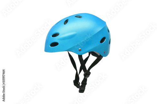 A helmet for riding bicycle or playing skate isolated on white background