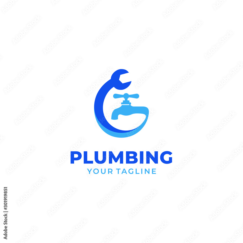Plumbing Service Logo Template Design Vector Plumbing Service Logo Template Design Vector