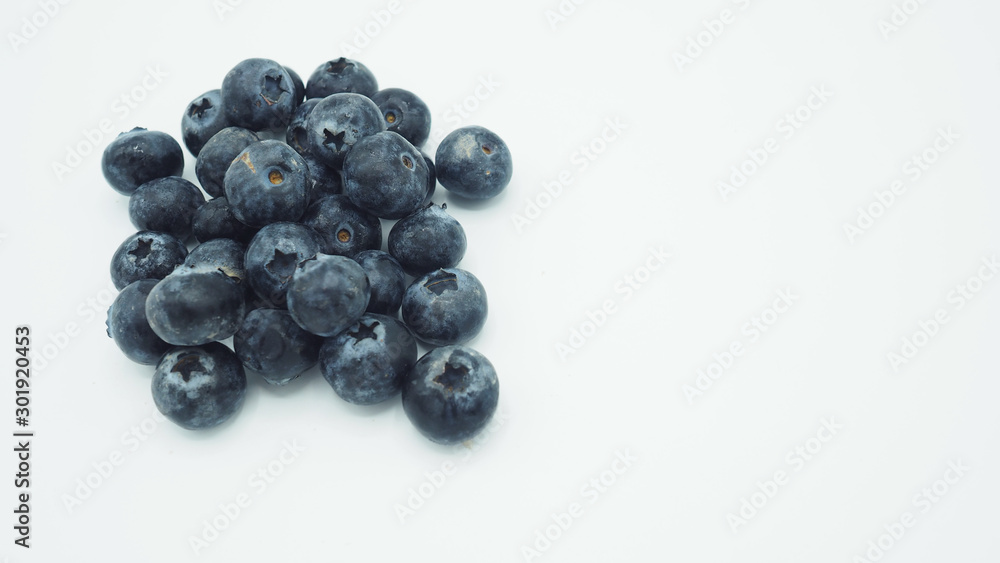 Group of blueberry isolated on white background. Group of blueberry isolated on white background.