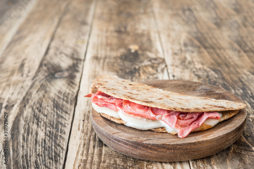 Piadina typical italian food