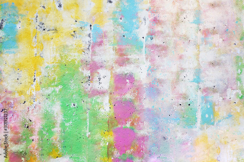 old colorful concrete wall background