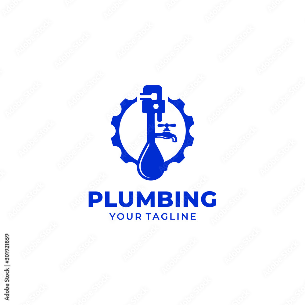 Plumbing Service Logo Template Design Vector Plumbing Service Logo Template Design Vector