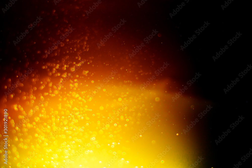 abstract blur lights gold bokeh background