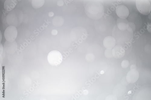 abstract blur or defocused lights bokeh on grey background
