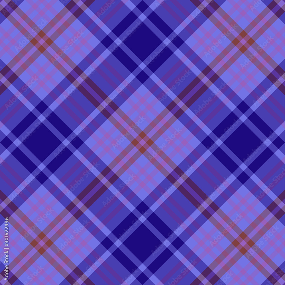 Tartan Pattern in blue and red. Tartan Pattern in blue and red.