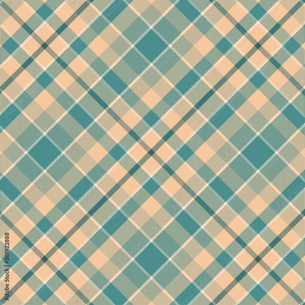 Tartan orange and blue pattern. Tartan orange and blue pattern.