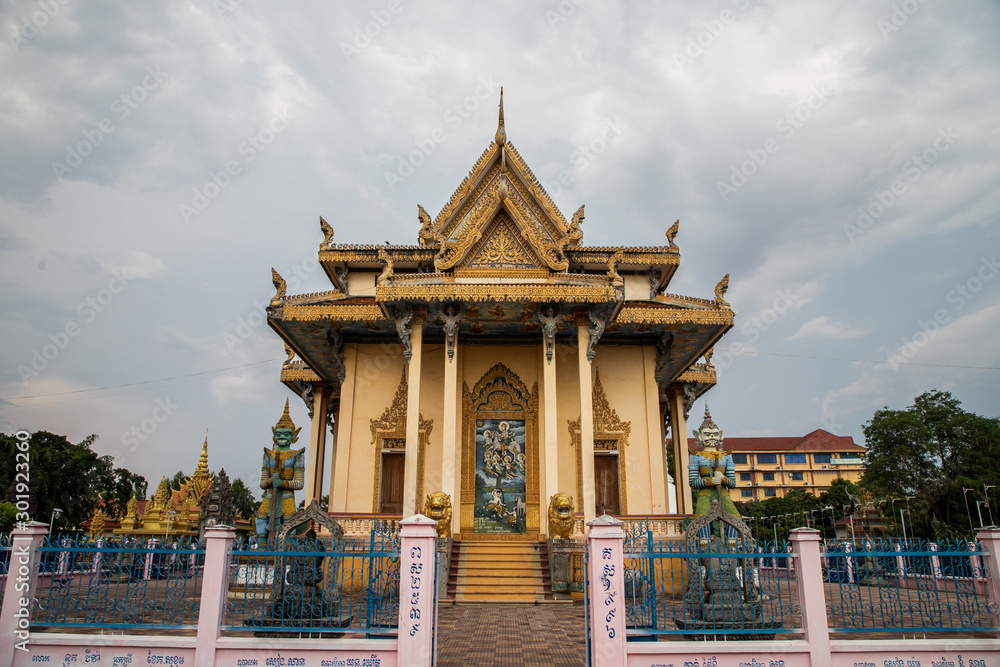 Wat Sangker (Sangke Pagoda), a Buddhist temple of Battambang, Cambodia Wat Sangker (Sangke Pagoda), a Buddhist temple of Battambang, Cambodia