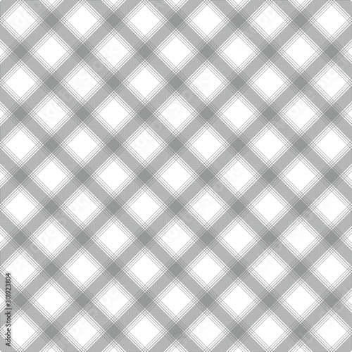 Tartan grey and black seamless pattern.