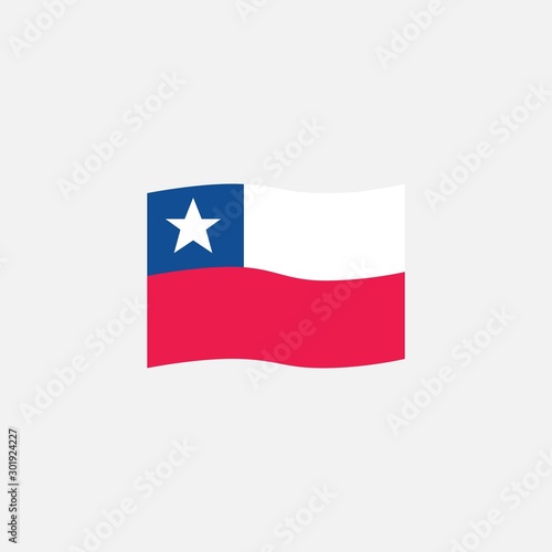 Free Download Chile flag colors flat icon, vector sign, waving flag of Chile colorful pictogram isolated on white. Symbol, logo illustration. Flat style design - GFXLoad