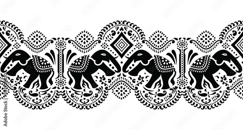 Elephant border series - Copper main image 1