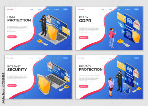 Personal Data Security Landing Page Template