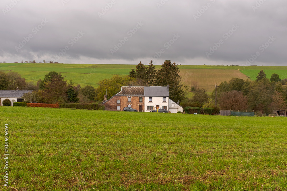 Semi-detached house in a farmers country setting