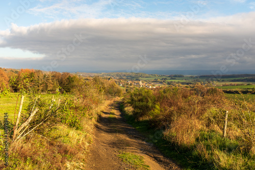 View of the village of Somme-Leuze in the Belgian Ardennes