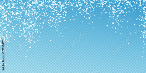 Beautiful falling snow Christmas background. Subtl