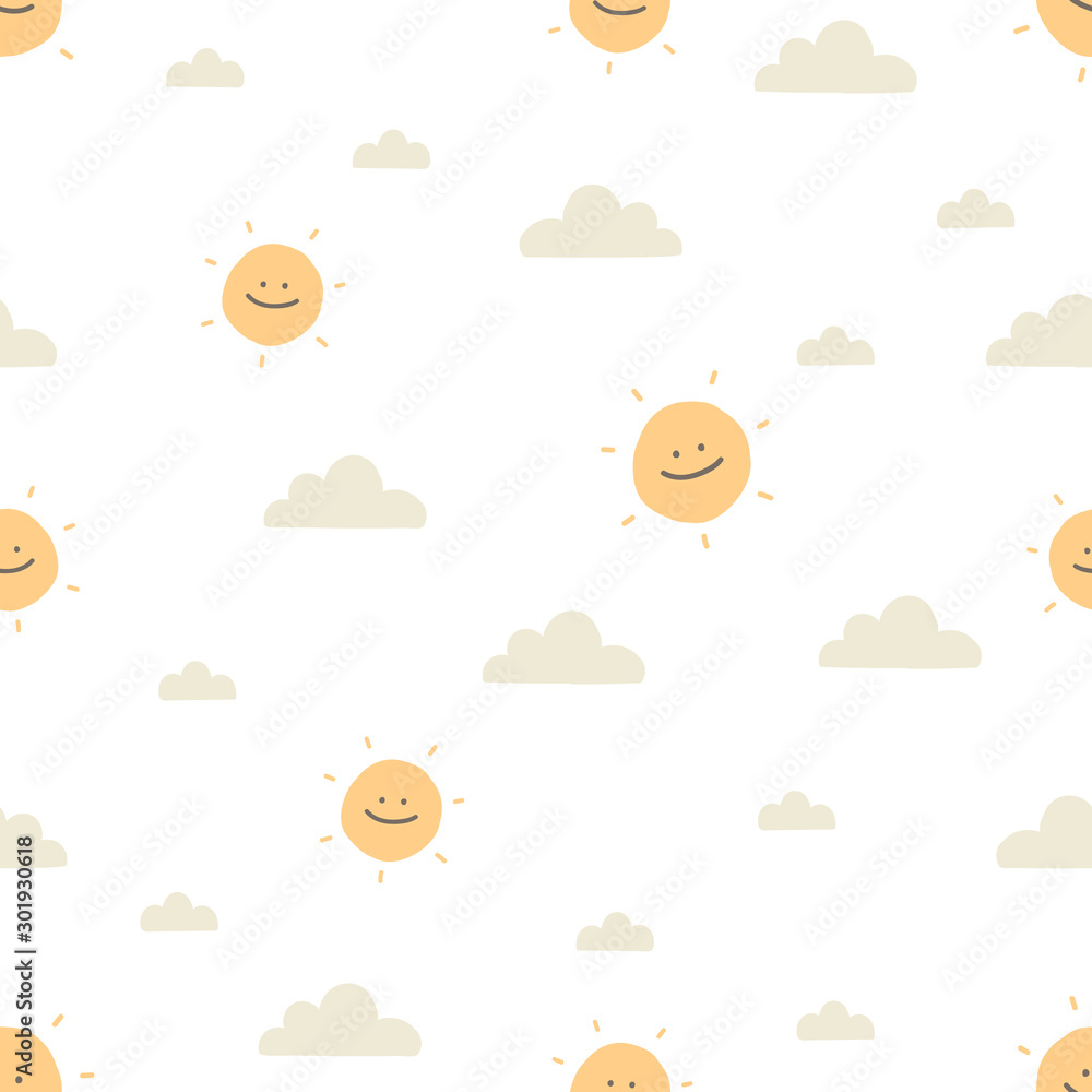 sun pattern wallpaper