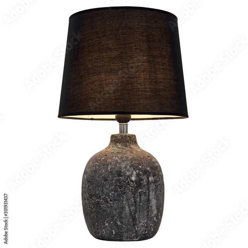 Table lamp isolated on white background