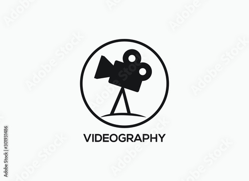 vector of videography logo sign eps format