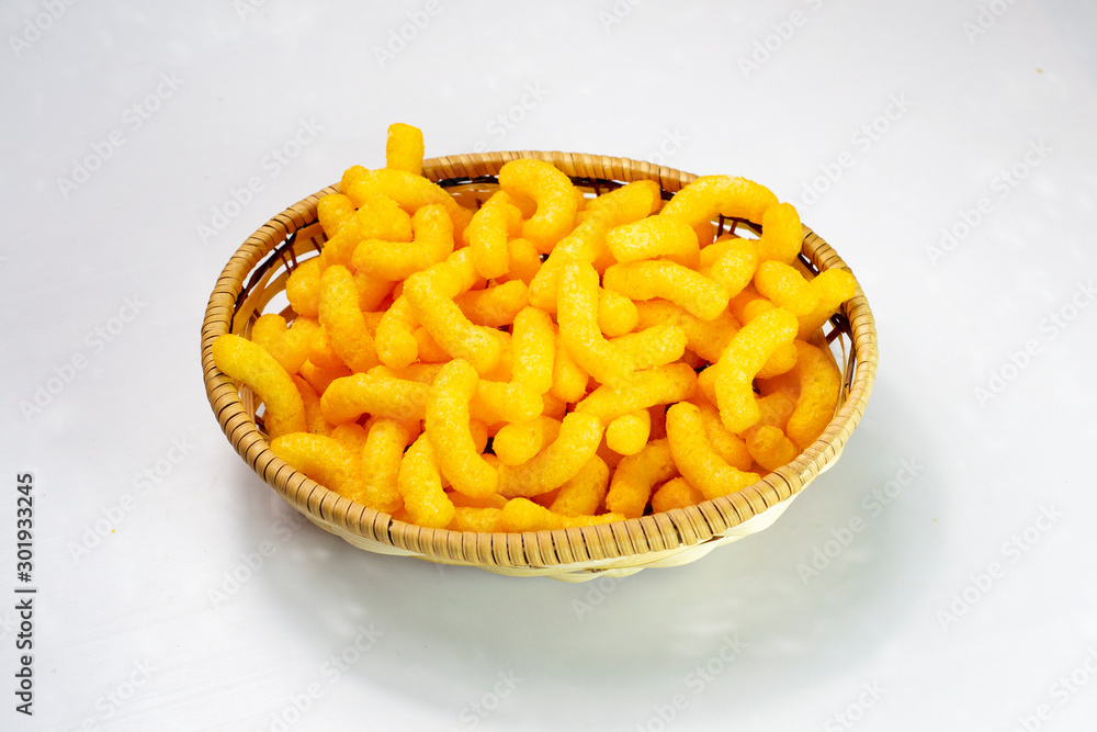 corn sticks in a straw basket corn sticks in a straw basket